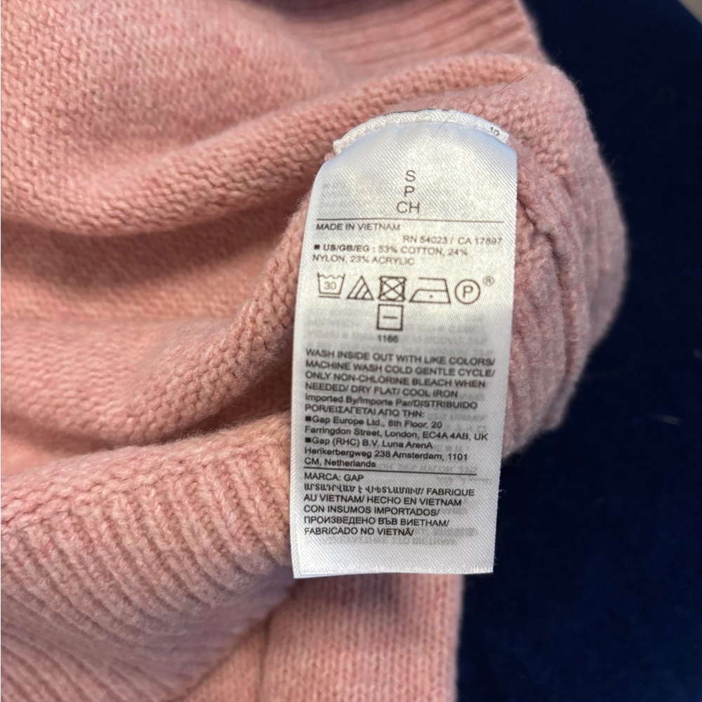 GAP Soft Pink 💕 cotton blend Pullover sweater - Picture 9 of 9